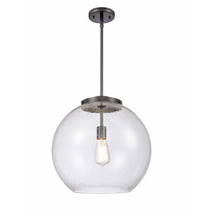 Athens - 1 Light Pendant In Industrial Style-16.38 Inches Tall and 15.75 Inches Wide - 1289158