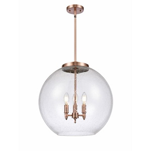 Athens - 3 Light Stem Hung Pendant-18.38 Inch Tall and 17.75 Inch Wide - 1422687
