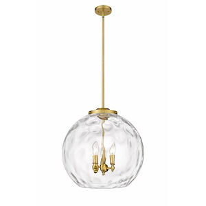 Athens Water Glass - 3 Light Pendant In Industrial Style-19.5 Inches Tall and 17.88 Inches Wide - 1289190