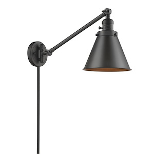 Franklin Restoration - 1 Light Appalachian Swing Arm Wall Sconce In TraditionalStyle-12 Inches Tall and 8 Inches Wide - 1266218