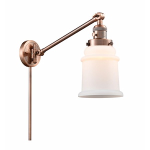 Canton - 1 Light Adjustable Swing Arm Wall Sconce-25 Inch Tall and 8 Inch Wide - 1422604