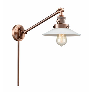 Halophane - 1 Light Adjustable Swing Arm Wall Sconce-25 Inch Tall and 8.5 Inch Wide - 1422949