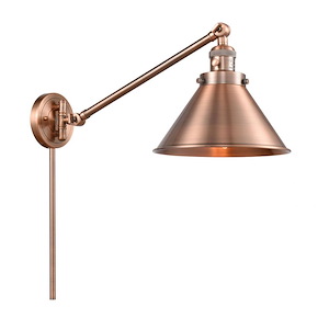 Briarcliff - 1 Light Adjustable Swing Arm Wall Sconce-25 Inch Tall and 10 Inch Wide - 1422791