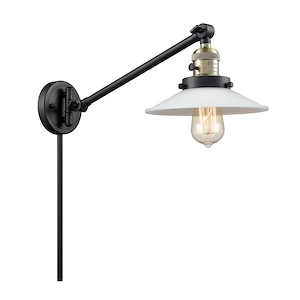 Halophane - 1 Light Adjustable Swing Arm Wall Sconce-25 Inch Tall and 8.5 Inch Wide - 1423098