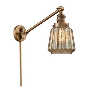 Chatham - 1 Light Adjustable Swing Arm Wall Sconce-25 Inch Tall and 8 Inch Wide - 1289187