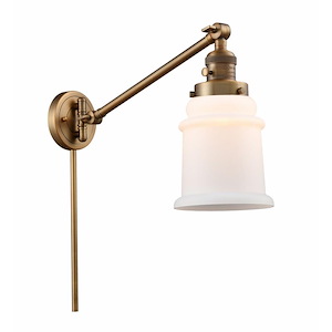 Canton - 1 Light Adjustable Swing Arm Wall Sconce-25 Inch Tall and 8 Inch Wide - 1422605