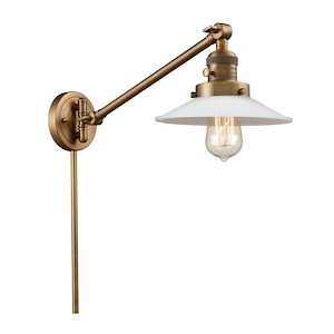 Halophane - 1 Light Adjustable Swing Arm Wall Sconce-25 Inch Tall and 8.5 Inch Wide - 1422826
