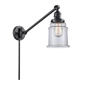 Canton - 1 Light Adjustable Swing Arm Wall Sconce-25 Inch Tall and 8 Inch Wide - 1289240