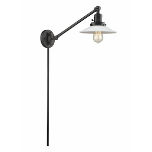 Halophane - 1 Light Adjustable Swing Arm Wall Sconce-25 Inch Tall and 8.5 Inch Wide - 1424790