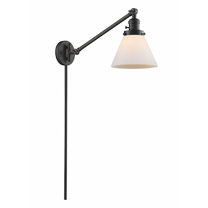 Cone - 1 Light Swing Arm Wall Sconce In Industrial Style-25 Inches Tall and 8 Inches Wide - 1289201