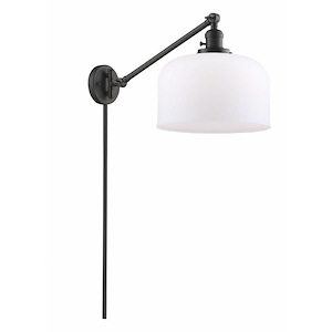 Bell - 1 Light Swing Arm Wall Sconce In Industrial Style-13 Inches Tall and 12 Inches Wide - 1289182