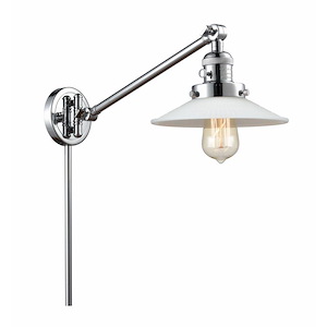 Halophane - 1 Light Adjustable Swing Arm Wall Sconce-25 Inch Tall and 8.5 Inch Wide - 1422896