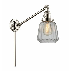 Chatham - 1 Light Adjustable Swing Arm Wall Sconce-25 Inch Tall and 8 Inch Wide - 1423135
