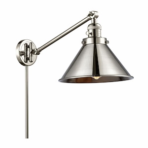 Briarcliff - 1 Light Adjustable Swing Arm Wall Sconce-25 Inch Tall and 10 Inch Wide - 1422833