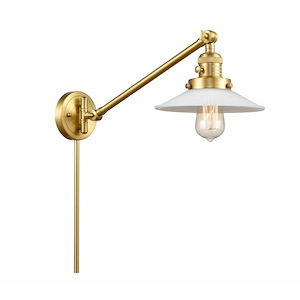 Halophane - 1 Light Adjustable Swing Arm Wall Sconce-25 Inch Tall and 8.5 Inch Wide - 1422955