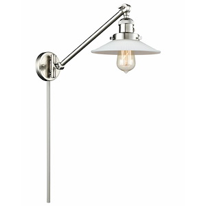 Halophane - 1 Light Adjustable Swing Arm Wall Sconce-25 Inch Tall and 8.5 Inch Wide - 1422878