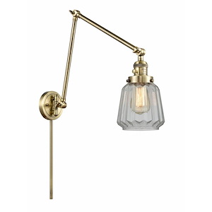 Chatham - 1 Light Double Extension Swing Arm Wall Sconce In Art Deco Style-30 Inches Tall and 8 Inches Wide - 1289183