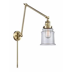 Canton - 1 Light Adjustable Swing Arm Wall Sconce-30 Inch Tall and 6 Inch Wide - 1422713