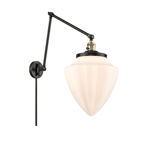 Bullet - 1 Light Double Extension Swing Arm Wall Sconce In Traditional Style-17.75 Inches Tall and 12 Inches Wide - 1289276