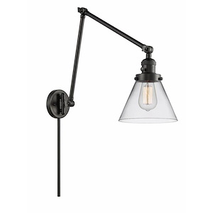Cone - 1 Light Swing Arm Wall Sconce In Industrial Style-30 Inches Tall and 8 Inches Wide - 1289184