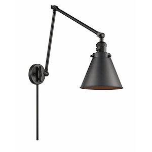 Franklin Restoration - 1 Light Appalachian Swing Arm Wall Sconce In TraditionalStyle-30 Inches Tall and 8 Inches Wide - 1266220