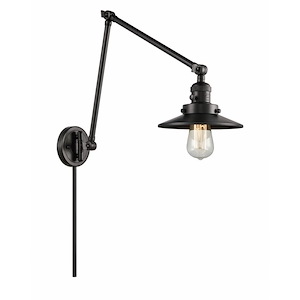 Railroad - 1 Light Double Extension Swing Arm Wall Sconce In Traditional Style-30 Inches Tall and 8 Inches Wide - 1289279