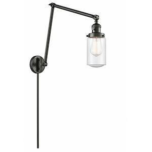 Dover - 1 Light Double Extension Swing Arm Wall Sconce In Traditional Style-30.75 Inches Tall and 4.5 Inches Wide - 1289225