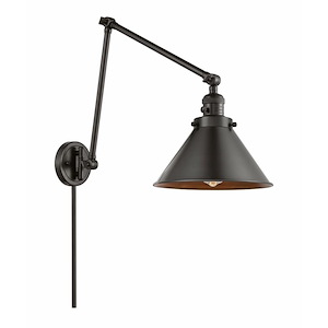 Franklin Restoration - 1 Light Briarcliff Swing Arm Wall Sconce In TraditionalStyle-30 Inches Tall and 10 Inches Wide - 1266221