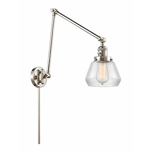 Fulton - 1 Light Adjustable Swing Arm Wall Sconce-30 Inch Tall and 8 Inch Wide - 1422943