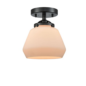 Fulton - 1 Light Semi-Flush Mount-7.63 Inch Tall and 6.75 Inch Wide - 1423164