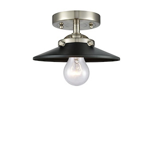 Railroad - 100W 1 LED Semi-Flush Mount-4.38 Inch Tall and 8 Inch Wide - 1425139