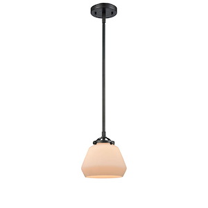 Fulton - 100W 1 LED Stem Hung Mini Pendant-6.88 Inch Tall and 6.75 Inch Wide - 1423312