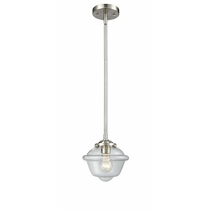 Oxford - 1 Light Stem Hung Mini Pendant In Industrial Style-7.38 Inches Tall and 7.5 Inches Wide - 1289280