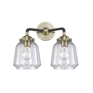 Chatham - 2 Light Bath Vanity In Art Deco Style-11 Inches Tall and 14 Inches Wide - 1289229