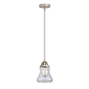 Bellmont - 1 Light Stem Hung Mini Pendant-9 Inch Tall and 6 Inch Wide - 1423177