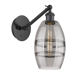 Vaz - 1 Light Arm Adjusts Up and Down Wall Sconce In Industrial Style-8.13 Inches Tall and 5.88 Inches Wide - 1329933