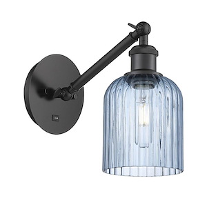 Bridal Veil - 1 Light Arm Adjusts Up and Down Wall Sconce-9 Inch Tall and 5 Inch Wide - 1364599