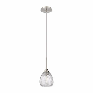 Berkshire - 1 Light Cord Hung Pendant-11.5 Inch Tall and 5.9 Inch Wide - 1364612