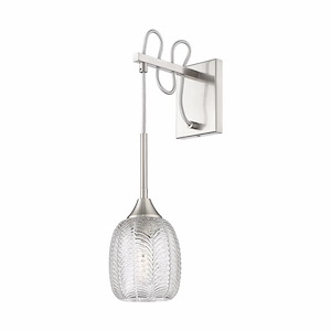 Berkshire - 1 Light Wall Sconce-17 Inch Tall and 5.5 Inch Wide - 1364544