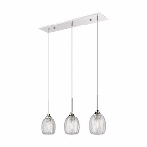 Berkshire - 3 Light Cord Hung Island-12 Inch Tall and 26.75 Inch Wide - 1364560
