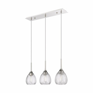 Berkshire - 3 Light Cord Hung Island-11.5 Inch Tall and 26.9 Inch Wide - 1364601