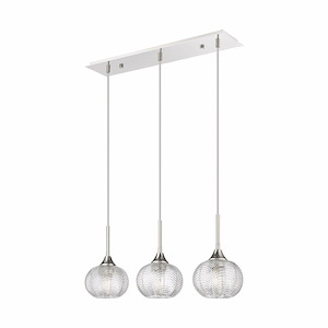 Berkshire - 3 Light Cord Hung Island-11 Inch Tall and 28 Inch Wide - 1364628