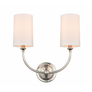 Giselle - 2 Light Wall Sconce In Industrial Style-16 Inches Tall and 15 Inches Wide - 1289327