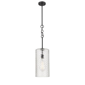 Wexford - 1 Light Stem Hung Mini Pendant In Art Deco Style-23.75 Inches Tall and 8 Inches Wide - 1289317