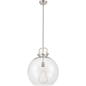 Newton Sphere - 1 Light Pendant In Restoration Style-19.5 Inches Tall and 16 Inches Wide - 1046720