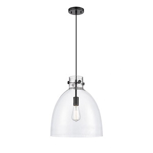 Newton Bell - 1 Light Pendant In Industrial Style-16 Inches Tall and 14 Inches Wide - 1291952