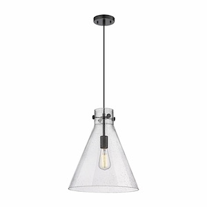Newton Cone - 1 Light Pendant In Industrial Style-16.5 Inches Tall and 14 Inches Wide - 1297648