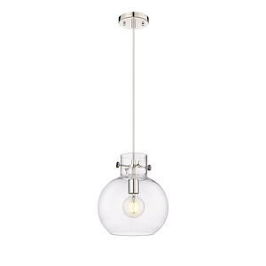 Newton Sphere - 1 Light Mini Pendant In Industrial Style-11.13 Inches Tall and 10 Inches Wide - 1291933