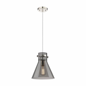 Newton Cone - 1 Light Pendant In Industrial Style-11.75 Inches Tall and 10 Inches Wide - 1291934