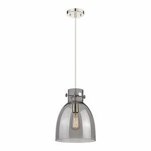 Newton Bell - 1 Light Pendant In Industrial Style-11.75 Inches Tall and 10 Inches Wide - 1297545